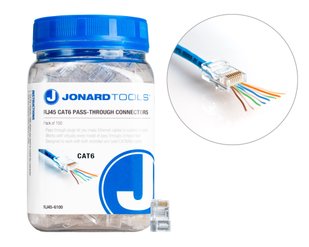 Наскрізні конектори RJ45 CAT6 Jonard Tools (100 шт.)