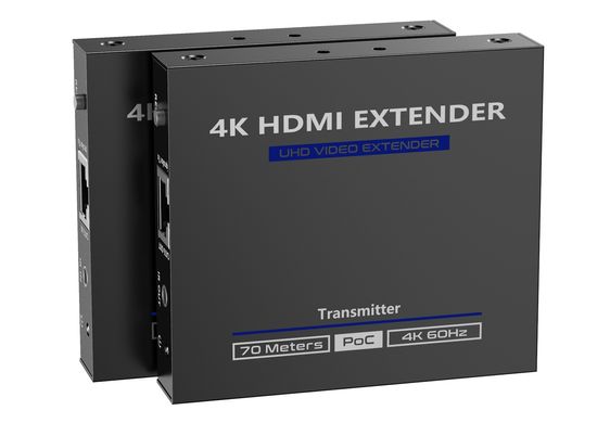 Подовжувач 4K 60Гц HDMI по витій парі до 70 метрів Lenkeng LKV565P