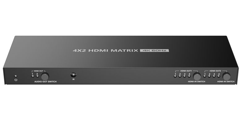 Матричний комутатор 4x2 HDMI, 4K Lenkeng LKV422