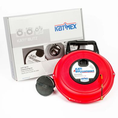 Пристрій для протяжки кабелю, стеклопруток d=3 мм, 30 м. Katimex KatiBLitz Compact 101830