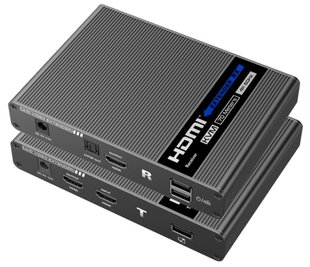 Подовжувач 4K 60Гц HDMI та KVM по витій парі до 70 метрів Lenkeng LKV676KVM