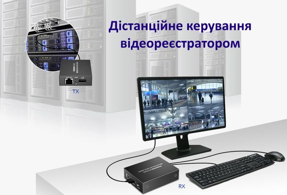 Подовжувач HDMI KVM по витій парі до 70 метрів Lenkeng LKV372KVM