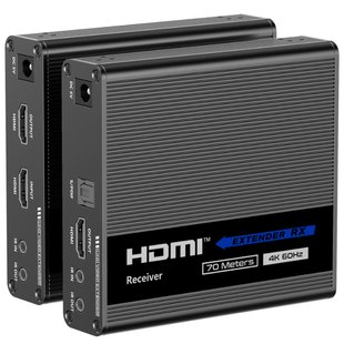 Подовжувач 4K 60Гц HDMI по витій парі до 70 метрів Lenkeng LKV676E