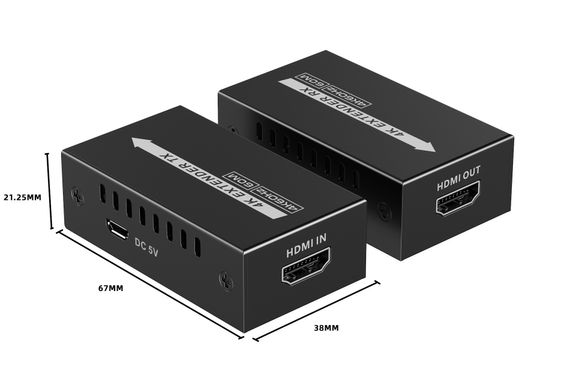 Подовжувач HDMI 4K 60Гц по витій парі до 60 метрів Lenkeng LKV410