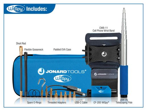 Портативна бездротова камера монтажника Jonard Tools WiSpy CF-200